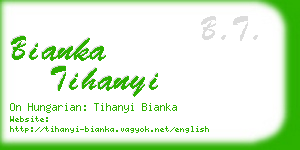 bianka tihanyi business card